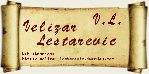Velizar Leštarević vizit kartica